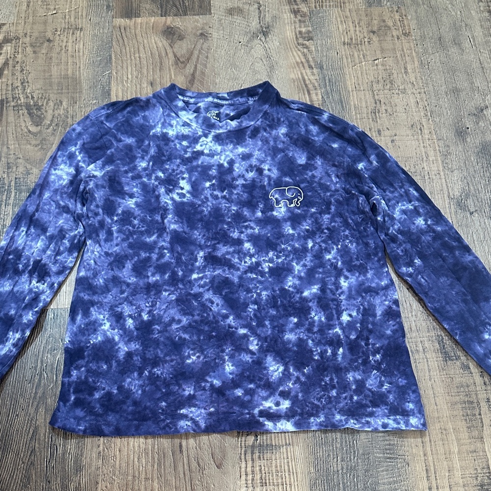 Ivory Ella purple Tie-Dye Long Sleeve Tee